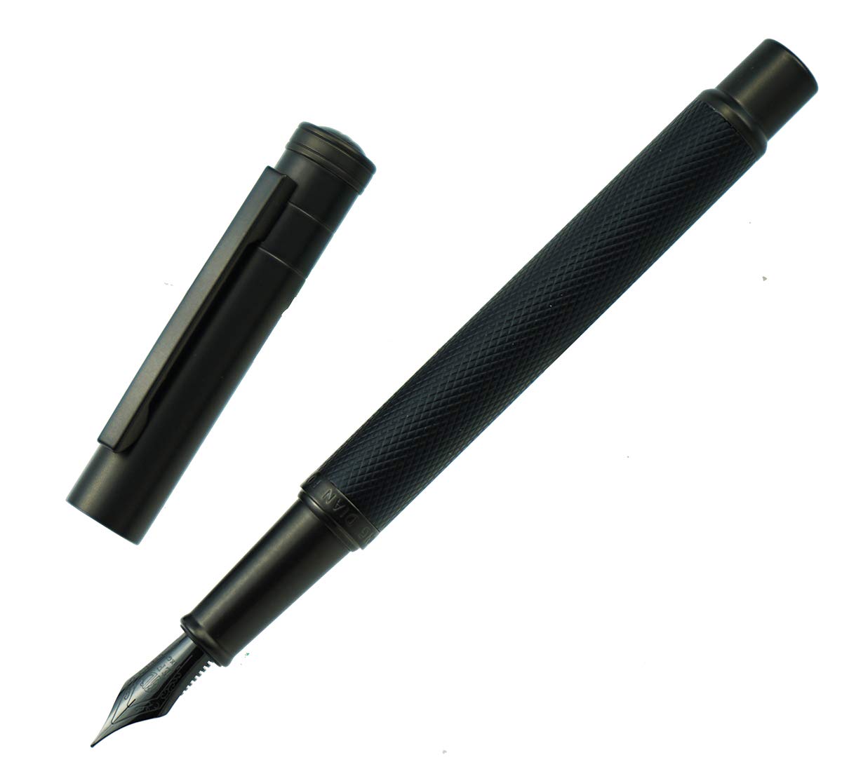 Hongdian Black Forest Fountain Pen Titanium Black Extra Fine Nib Beautiful Tree Texture Excellent