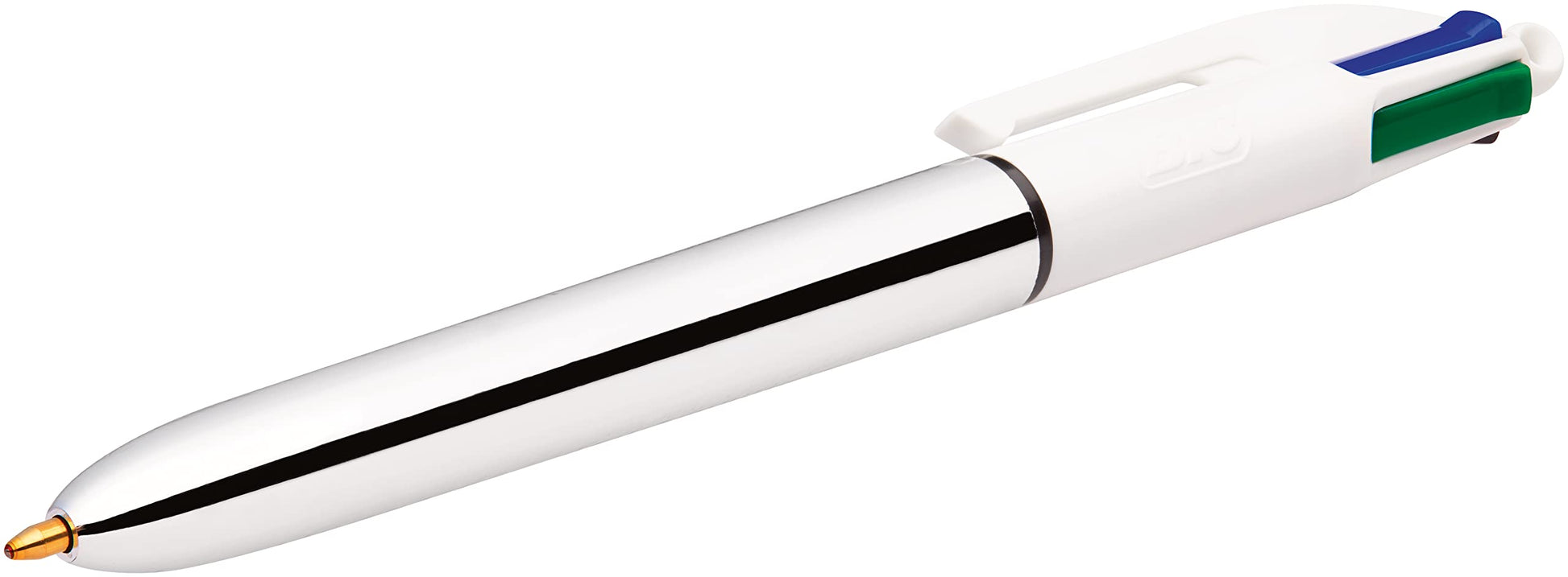 Bic 949896 1.0 mm Medium Point 4 Colour Black/Blue/Red/Green Ink Retractable Ballpoint Pen - Blue