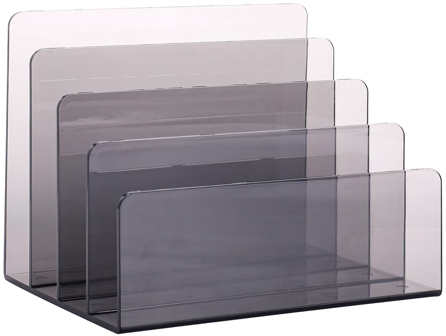Sooyee 4 Compartment Acrylic File Organizer Holder Folder Organizer for Desk,Office Decorations for