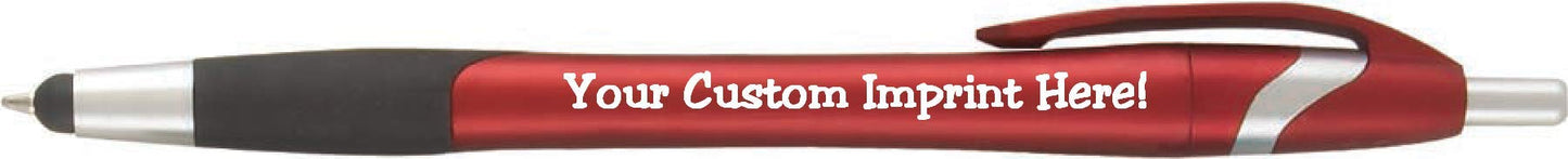 Express Pencils The Glide Ballpoint Pen with Stylus. Click action Custom Personalized Black writing