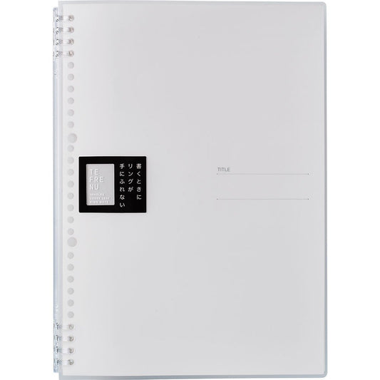 Kingjim 9856TTE Toe Ring Notebook, Tefline, A4, Transparent