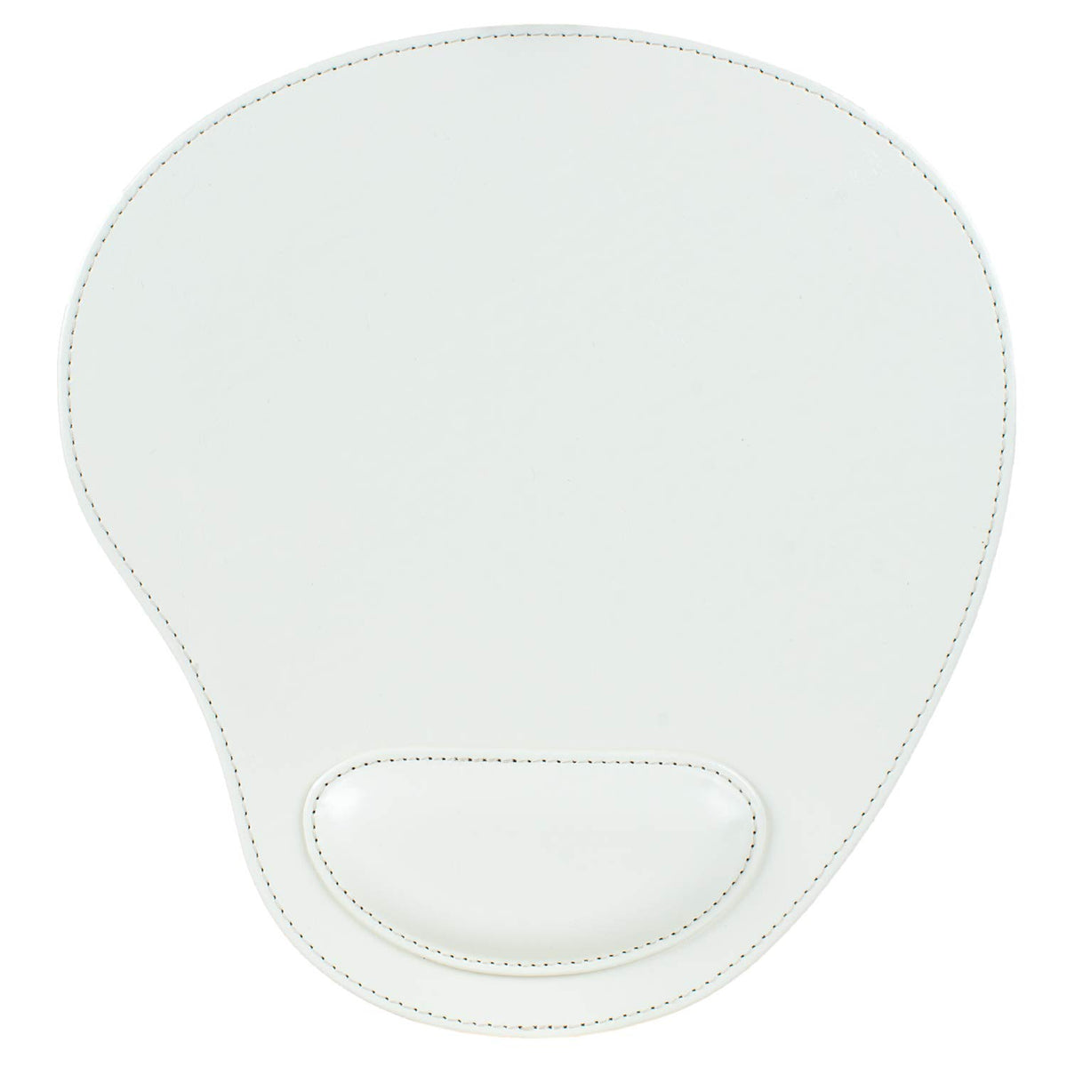 Londo PU Leather Oval Shape Non-Slip Mousepad with Wrist Rest Support, Waterproof Surface, Comfort