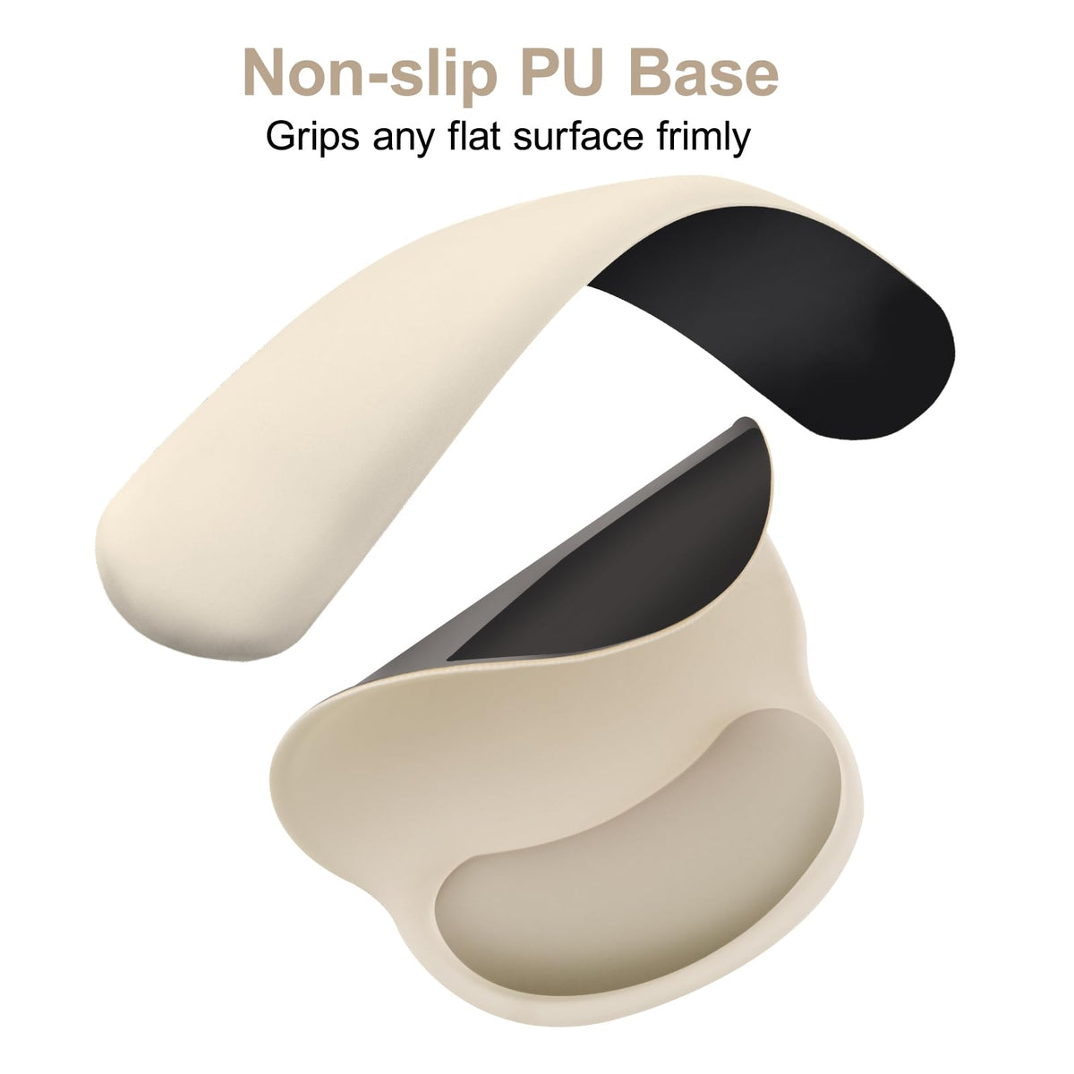 MOSISO Wrist Rest Support for Mouse Pad&Keyboard Set, Khaki