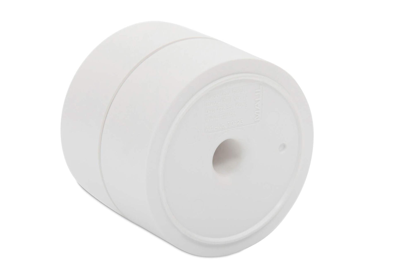 MAUL Magnetic Paperclip Holder, Ø 73mm, H66mm, White