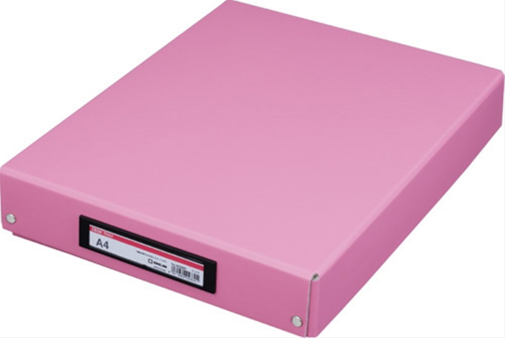 Kingjim 4008BF BF A4 Tool Box Desk Tray Pink