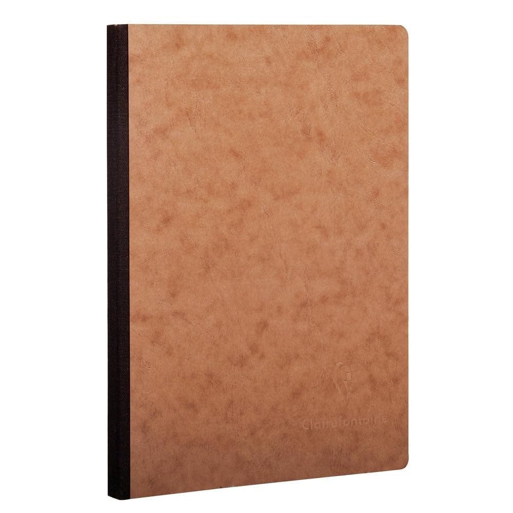 Clairefontaine 79543C Collection Age Bag A Sewn Notebook Canvas Back Tobacco - A5 14,8x21 cm - 192