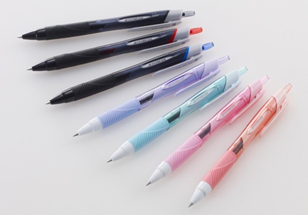 Mitsubishi Pencil SXN15010.15 Jetstream Oil-Based Ballpoint Pen, 1.0, Red, 10 Pieces