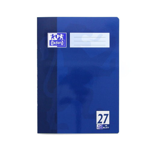 Oxford 100050400 School Exercise Book Lines 27 - Lined with Double Margin Pack of 1 Pack of 1.