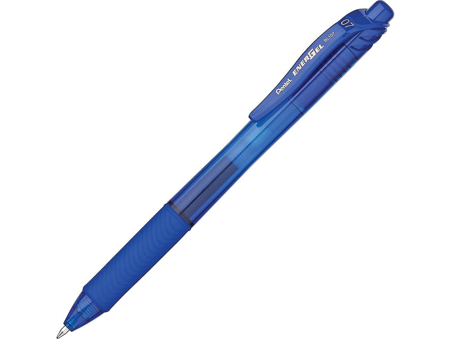 Pentel BL107C EnerGel X Roller Ball Retractable Gel Pen, Blue Ink, Medium, Dozen (BL107-C)
