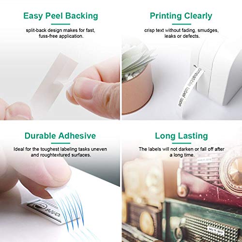 COLORTY Replace for Brother P-Touch Label Maker Tape TZe 12mm 0.47