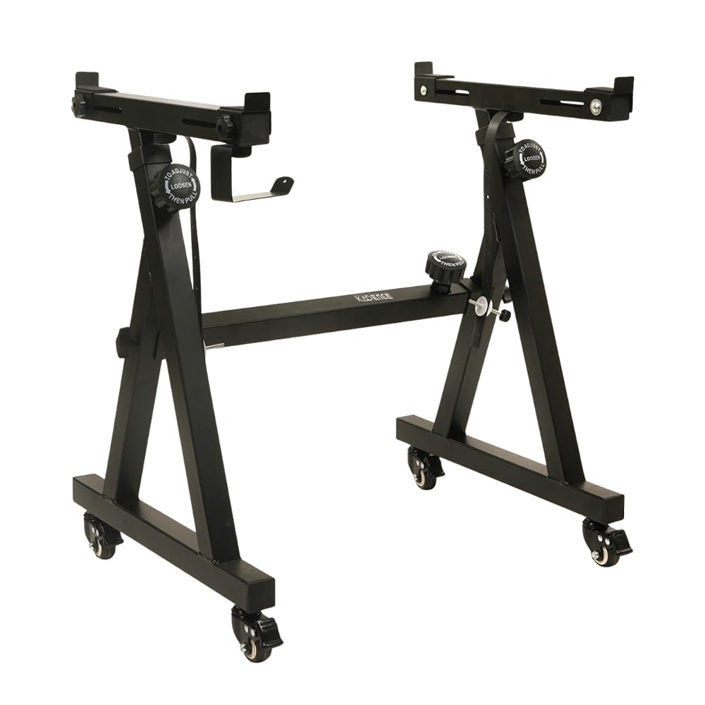 Kadence NK02B Jamming Series 7.5kg Z-Style Keyboard Stand with Wheels | Heavy-Duty Frame & Lockable