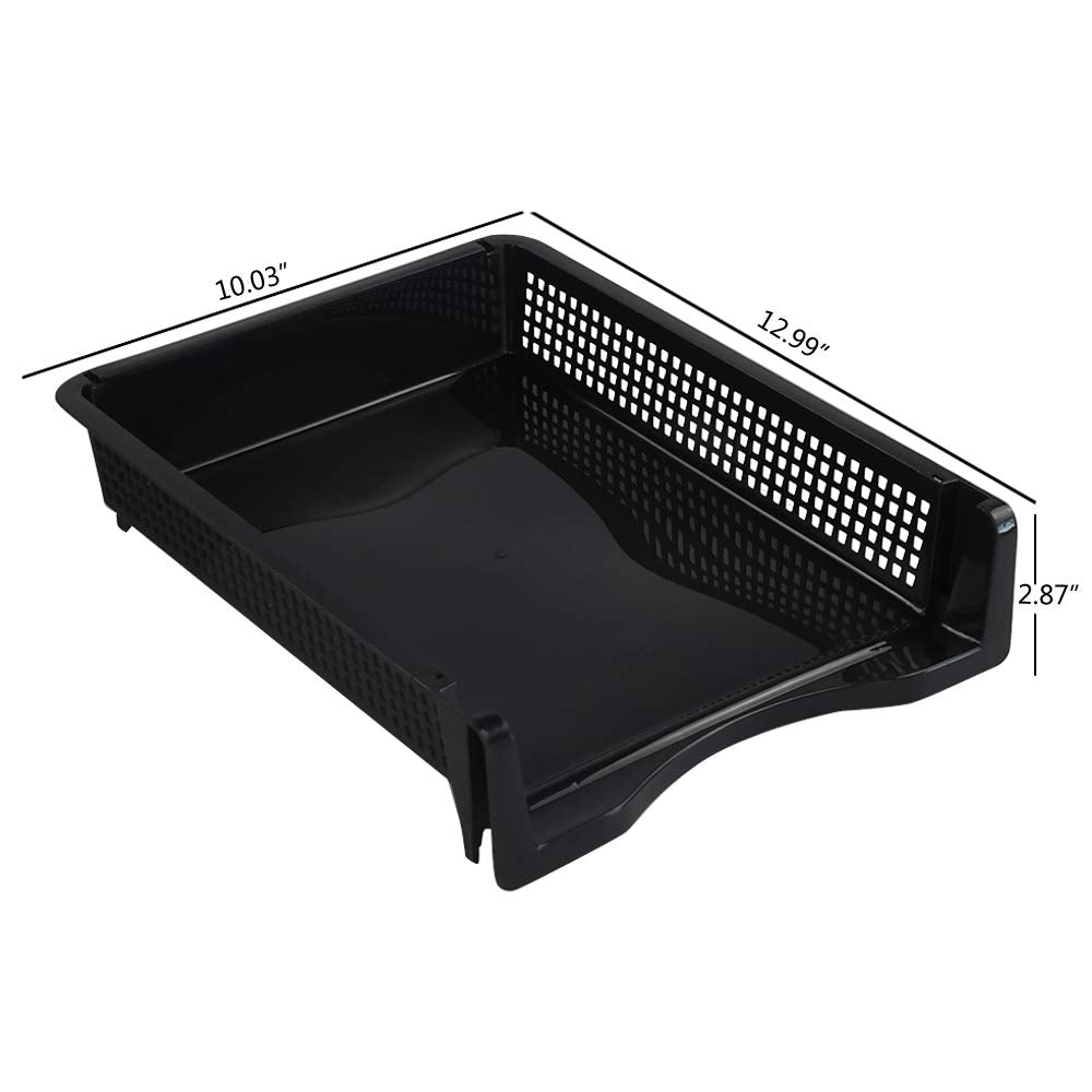 Ggbin 6-Tier Stackable A4 Paper Size Organizer Basket Tray for Desktop