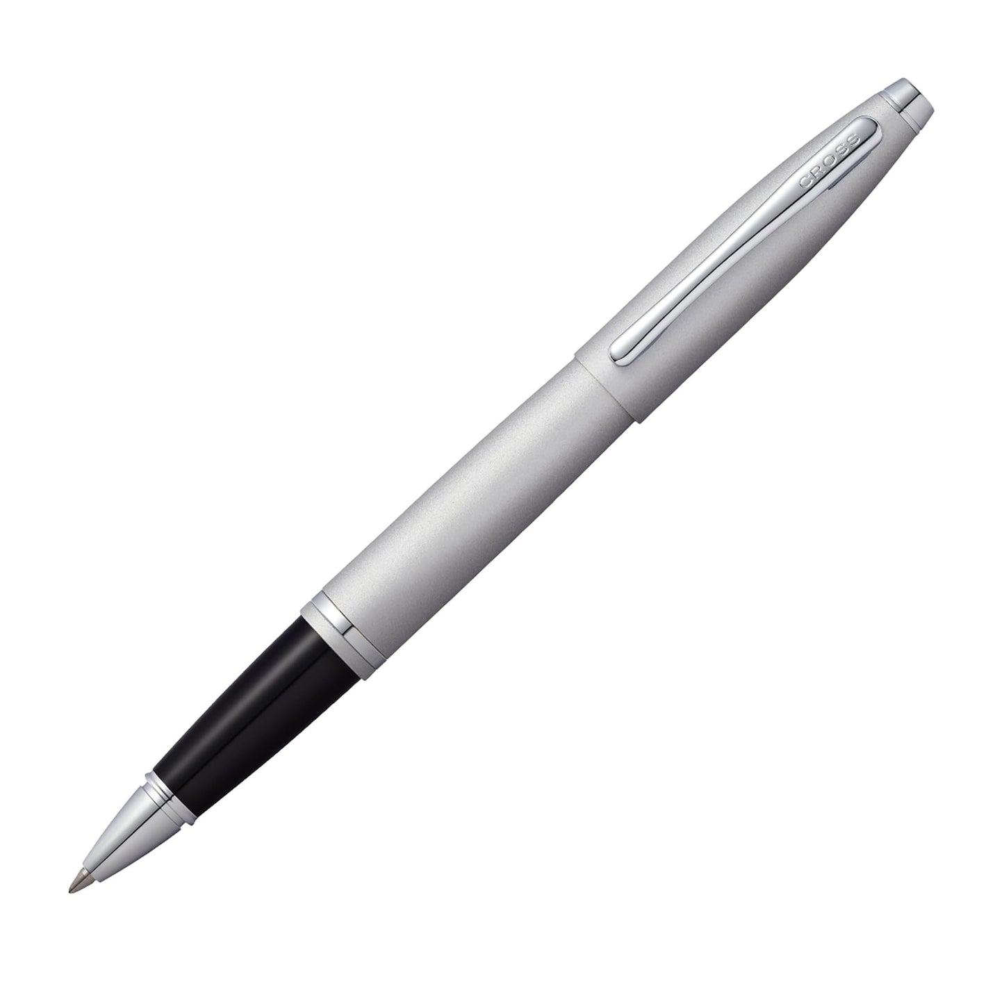 Cross Calais Rollerball Pen, Satin Chrome, Medium Point, Black Ink