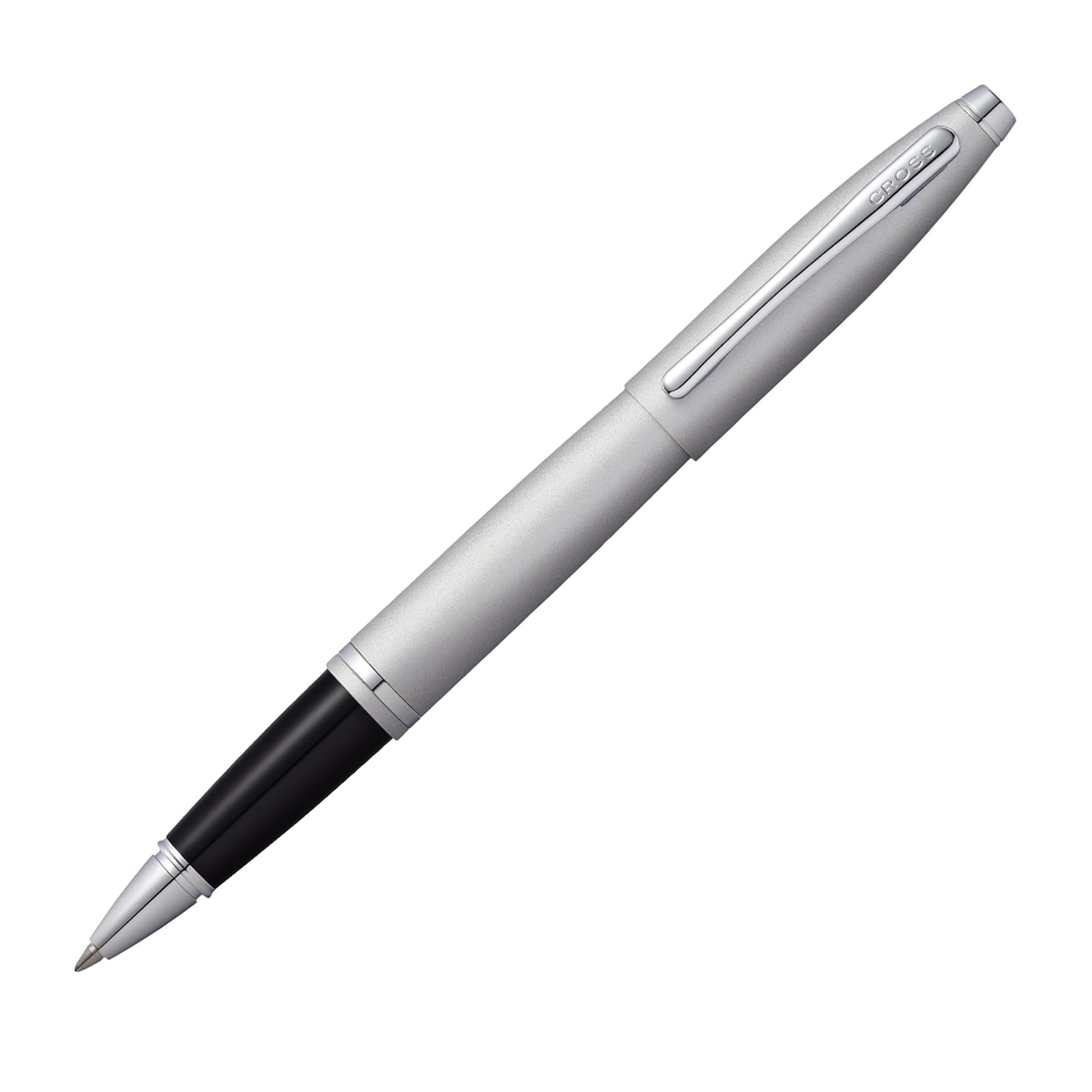 Cross Calais Rollerball Pen, Satin Chrome, Medium Point, Black Ink