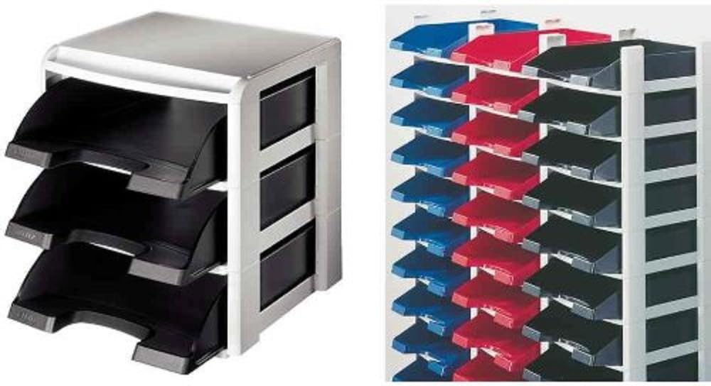 Leitz Height Extension Riser for Letter Tray Racks, White, Plus Range, 52910085