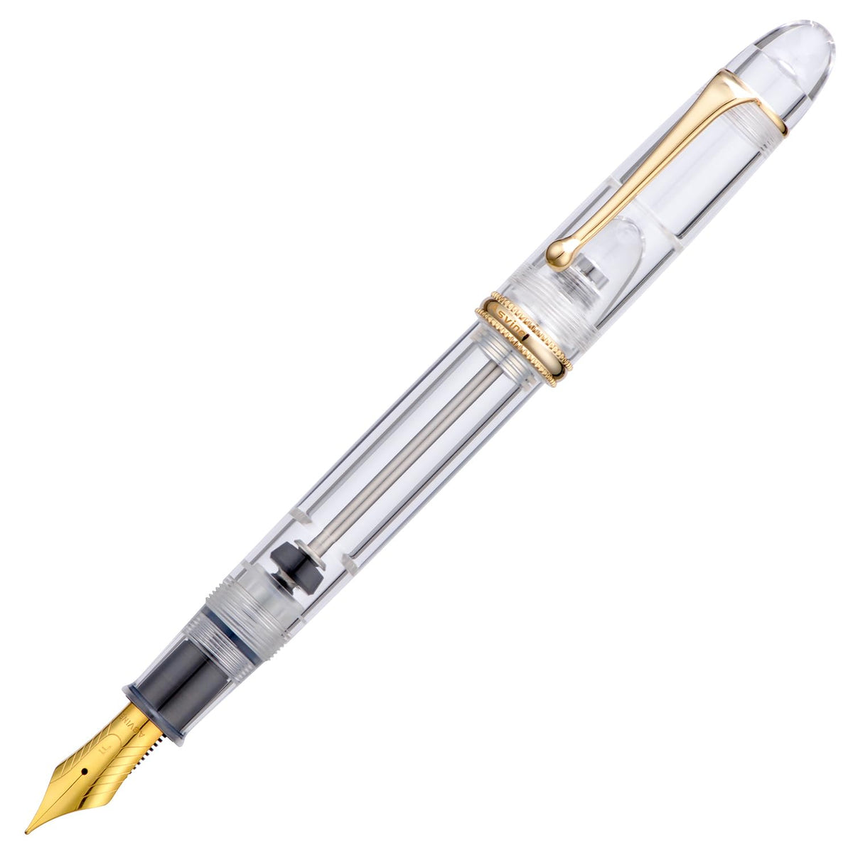 Asvine V800 Fountain Pen - Vacuum Filling System with Large Ink Capacity - Smooth Number 8 Extra