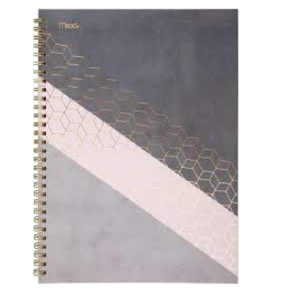 Mead Spiral Notebooks, 1 Subject, College Ruled Paper, 80 Sheets, Modern Chic, 3 Pack (38196)