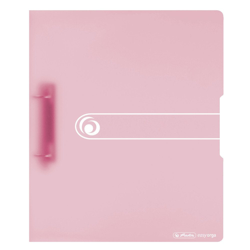 Herlitz Ring Binder PP A4 2 Rings 25 mm Easy Orga to Go rosé