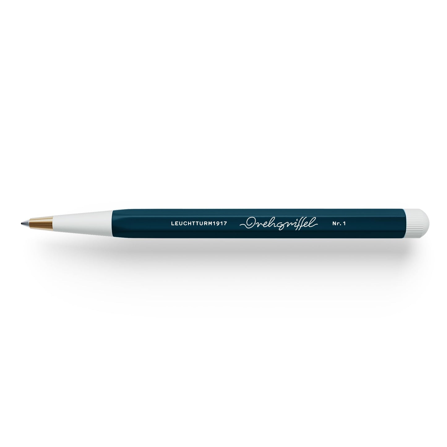 LEUCHTTURM1917 372218 Twist Pen No. 1, Brass, Aluminum, Gel Pen with Black Ink, Design