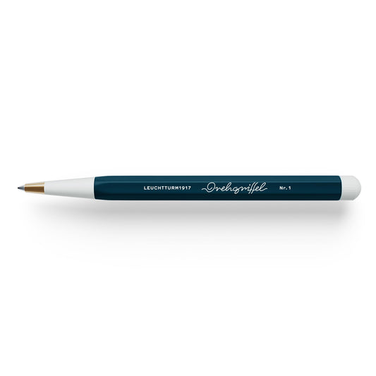 LEUCHTTURM1917 372218 Twist Pen No. 1, Brass, Aluminum, Gel Pen with Black Ink, Design