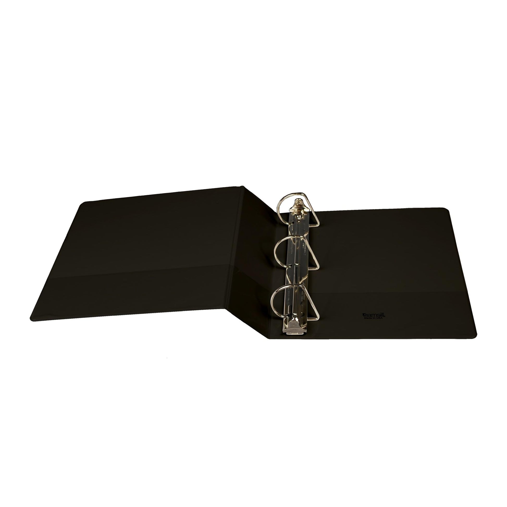 Samsill Durable 4 inch 3 Ring Binder, D Ring Binder, 100% Recycled Chipboard, Black