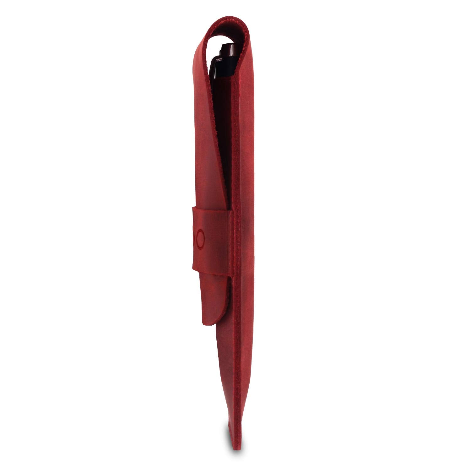 Londo Genuine Leather Pen and Pencil Case with Tuck in Flap, Stationery Bag