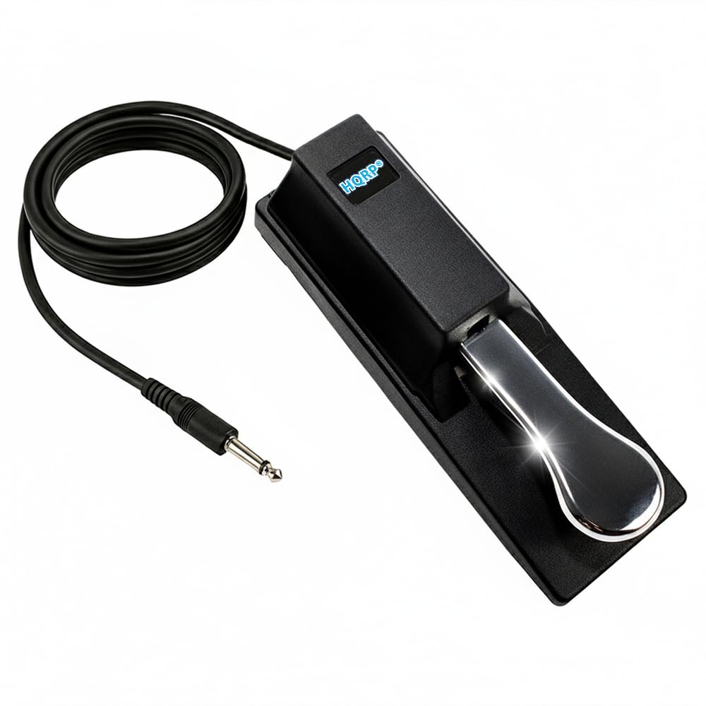 HQRP Sustain Pedal compatible with Yamaha YPG-235 / YPG-535 / YPT-230 / YPT-330 / YPT-240 /