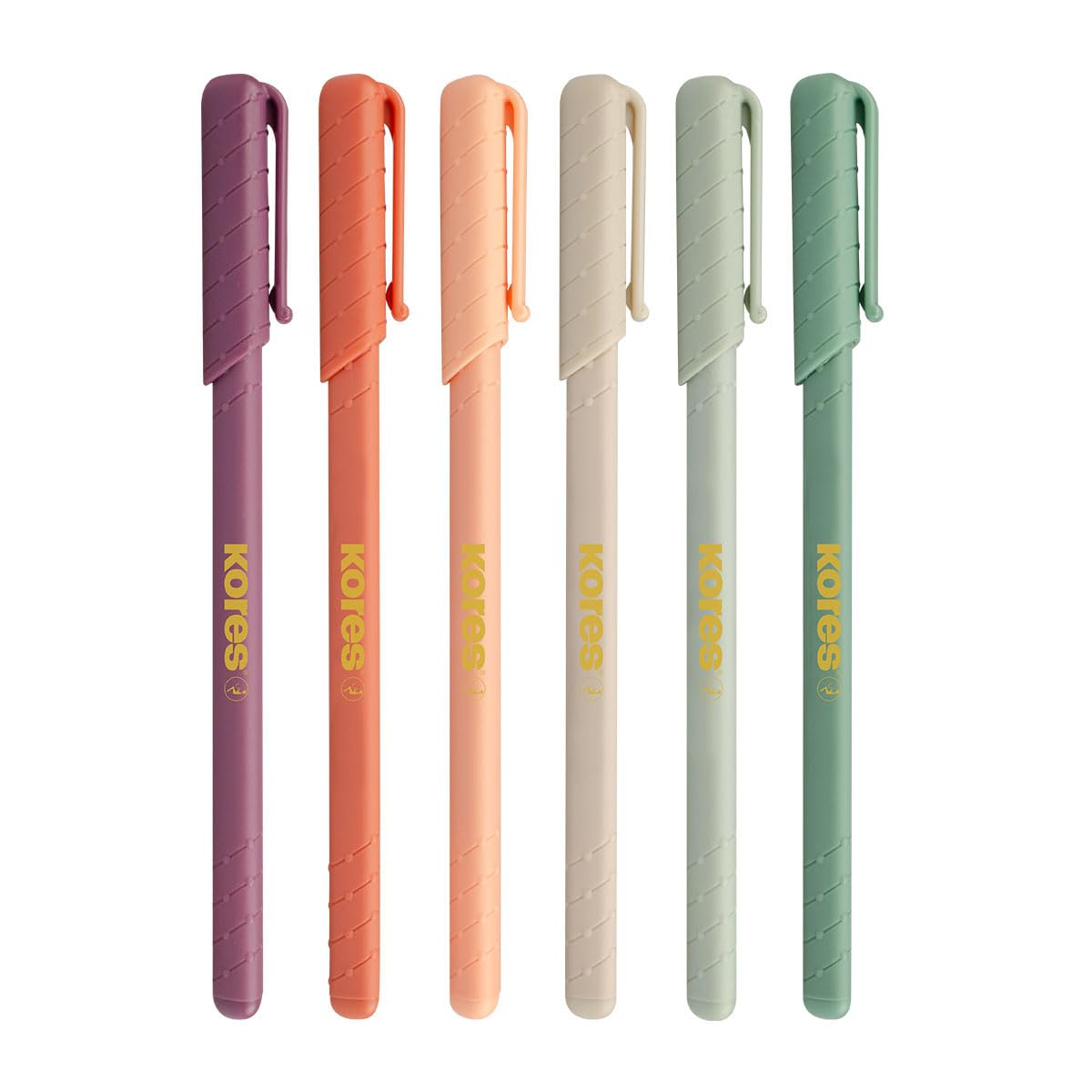 Kores - Vintage Style Ballpoint Pens - K0R-M, 1mm, Triangular, Fade Resistant, Semi-Gel Blue Ink