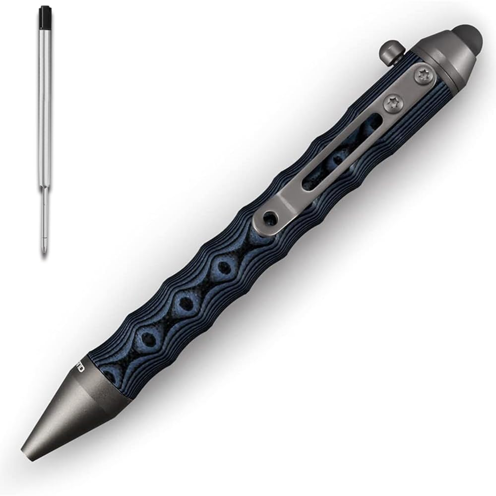 Cool Hand 4.5'' G10 Bolt Action Pens, EDC Ballpoint Ink Refillable