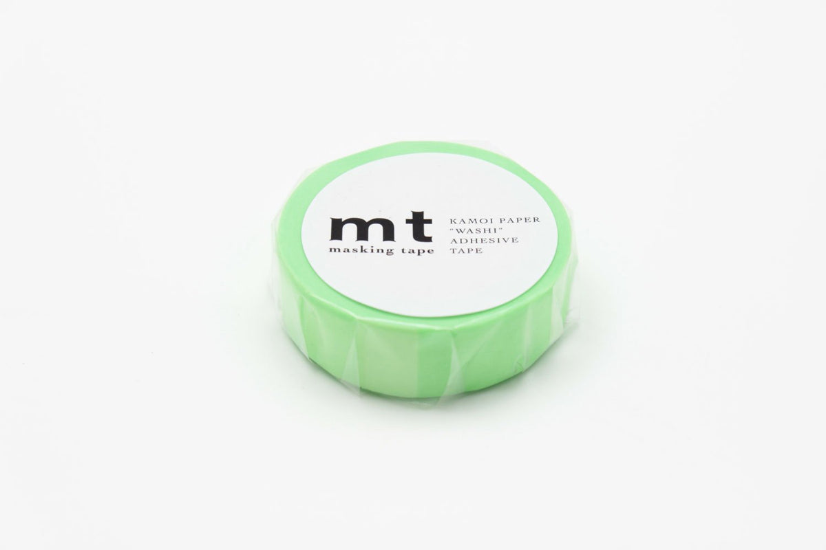 mt Washi Masking Tape Roll - Parent, Shocking Green