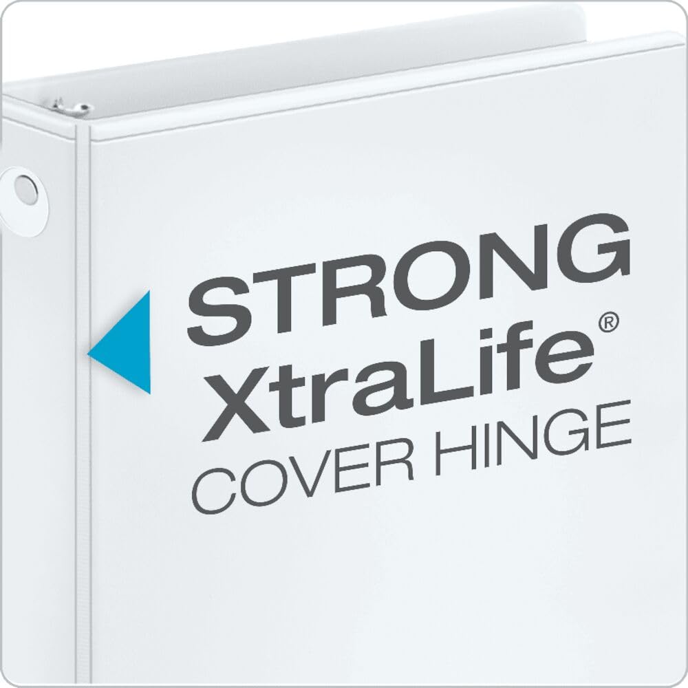 Cardinal Economy 3-Ring Binders, 2", Round Rings, Holds 475 Sheets, ClearVue Presentation View