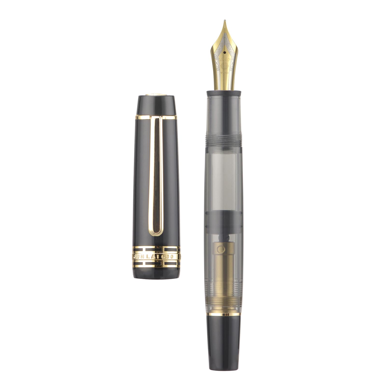 Wikult Yongsheng Junlai 630 Acrylic Fountain Pen, Size 8 Medium Nib with Piston Filling System