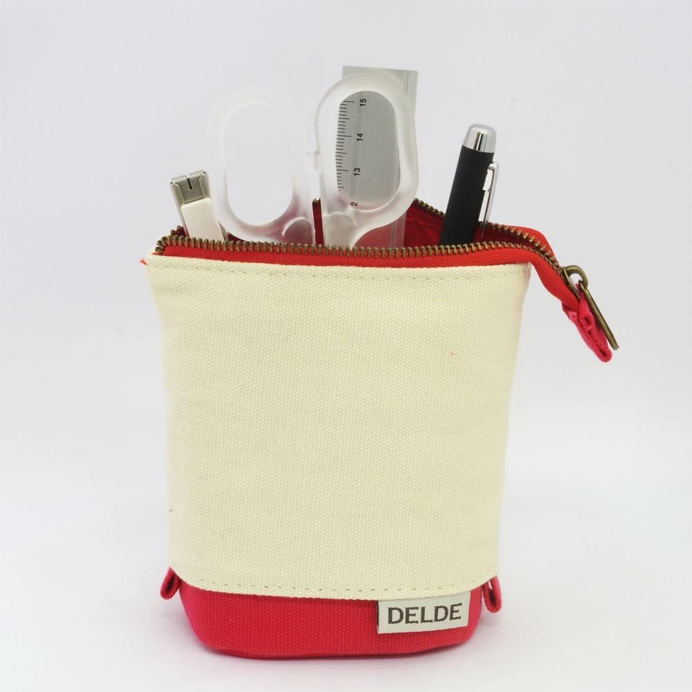 SUN-STAR Stationery DELDE Pen Case Natural Red,S1409565