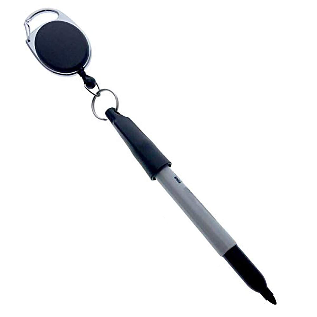 Reel-N-Rite 5 Pack - Retractable Pen Reel for Thick Markers & Carpenter Pencils - Carabiner Clip