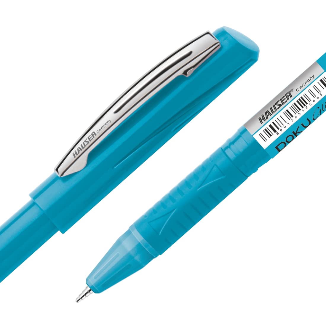 Hauser Doku Glide Ball Pen Box Pack | 0.7 mm Tip Size | Comfortable Grip With Smudge Free Writing |