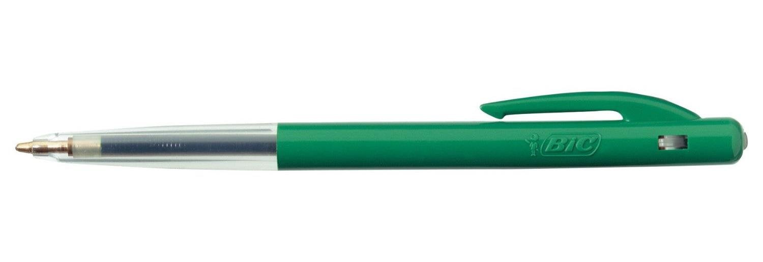 BIC M10 Medium Clic Pens - Green (Box of 50)