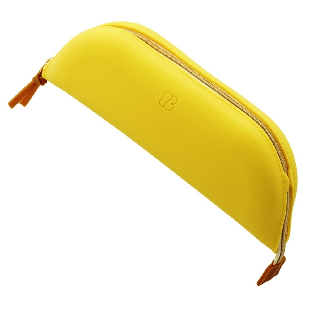Lihit Lab A7731-5 Bloomin Tray, Pen Case, L, Lemon Yellow