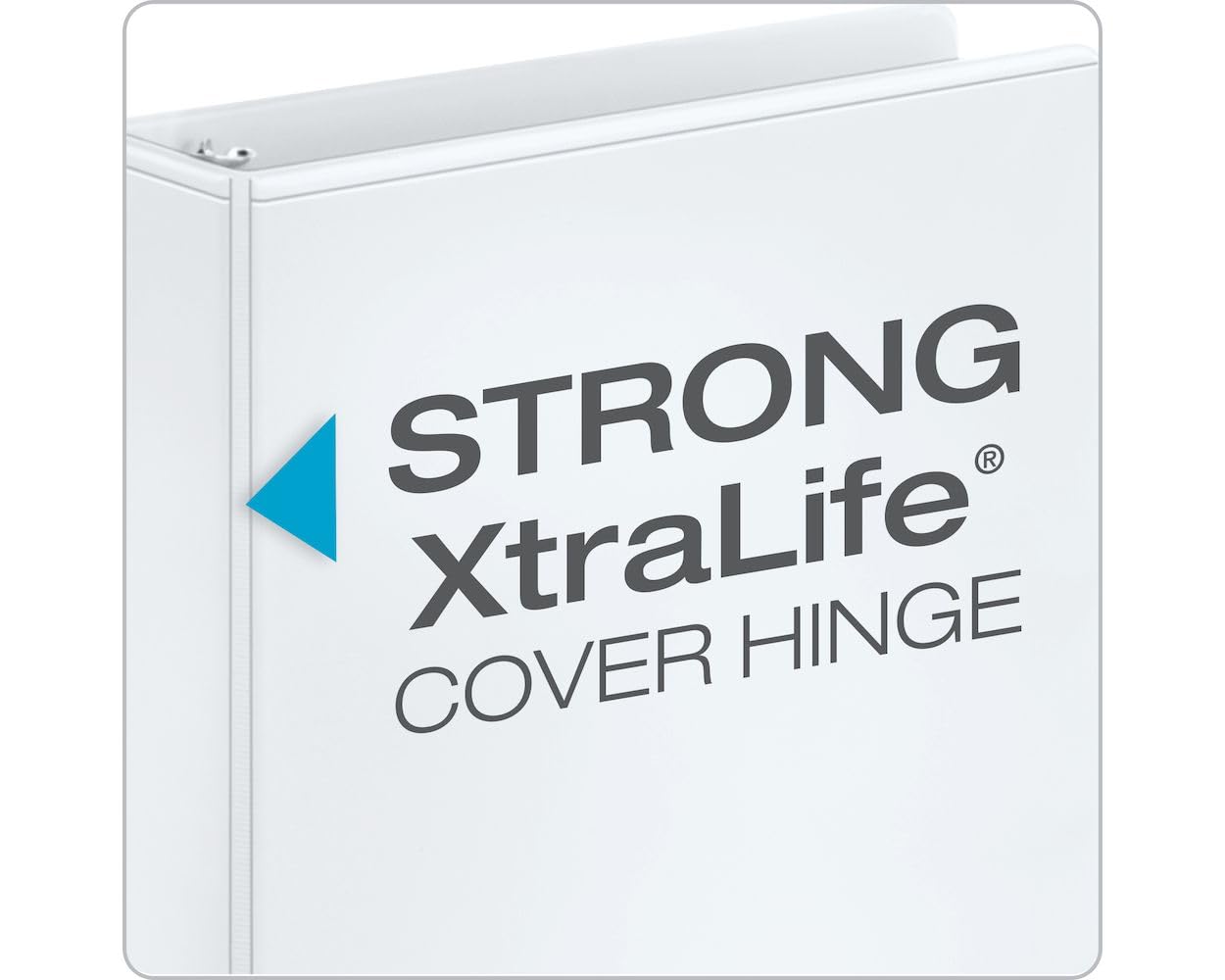 Cardinal 1.5 Inch 3 Ring Binder, Round Ring, White, 4 Pack, Holds 350 Sheets (79517)