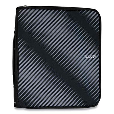 Five Star Zipper Binder, 2 Inch 3-Ring Binder with Round Rings, 5-Tab Expanding File, 380 Sheet