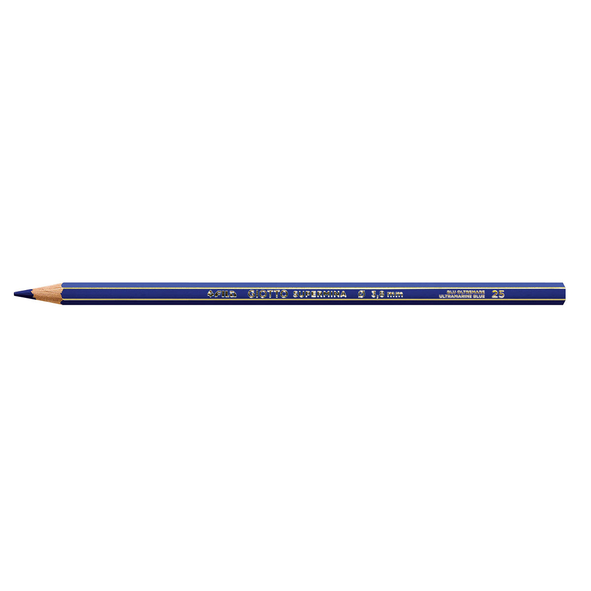 Giotto SUPERMINA聽-聽Metal Case with Colouring Pencils, with Extra Large Lead, 3.8聽mm Diameter Metal