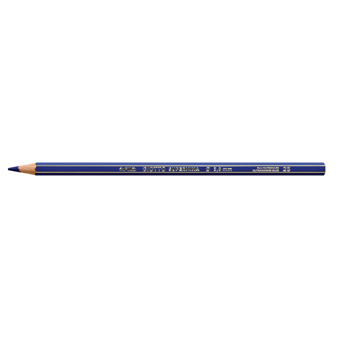 Giotto SUPERMINA – Metal Case with Colouring Pencils, with Extra Large lead, 3.8 mm Diameter Metal