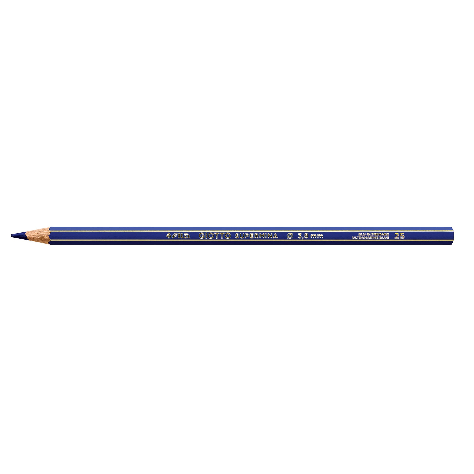 Giotto SUPERMINA – Metal Case with Colouring Pencils, with Extra Large lead, 3.8 mm Diameter Metal