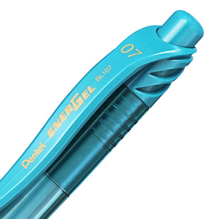 Pentel EnerGel X Retractable Gel Pen - Turquoise Ink - Pack of 12