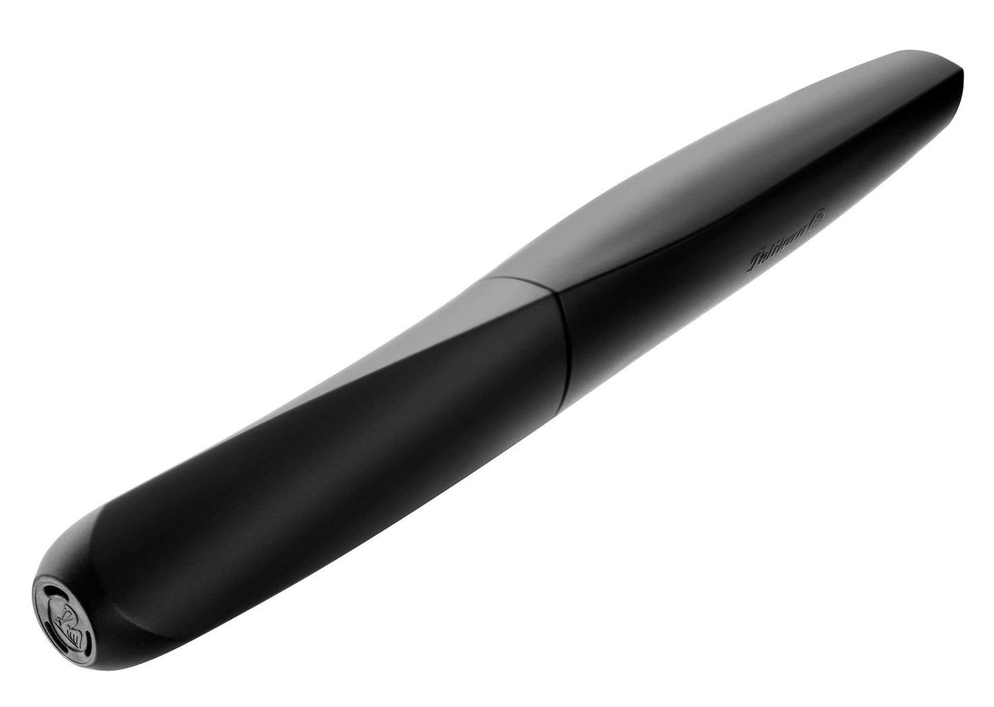 Pelikan Twist Fountain Pen with 2 Ink Cartridges, Medium Nib, Black, Blister Card (946814)