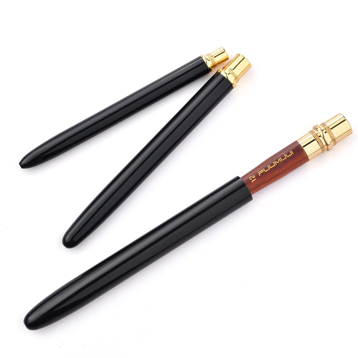 Travel Watercolor Brushes, Fuumuui 3Pcs Plein Air Elegant Sable Water Color Brushes with Pocket