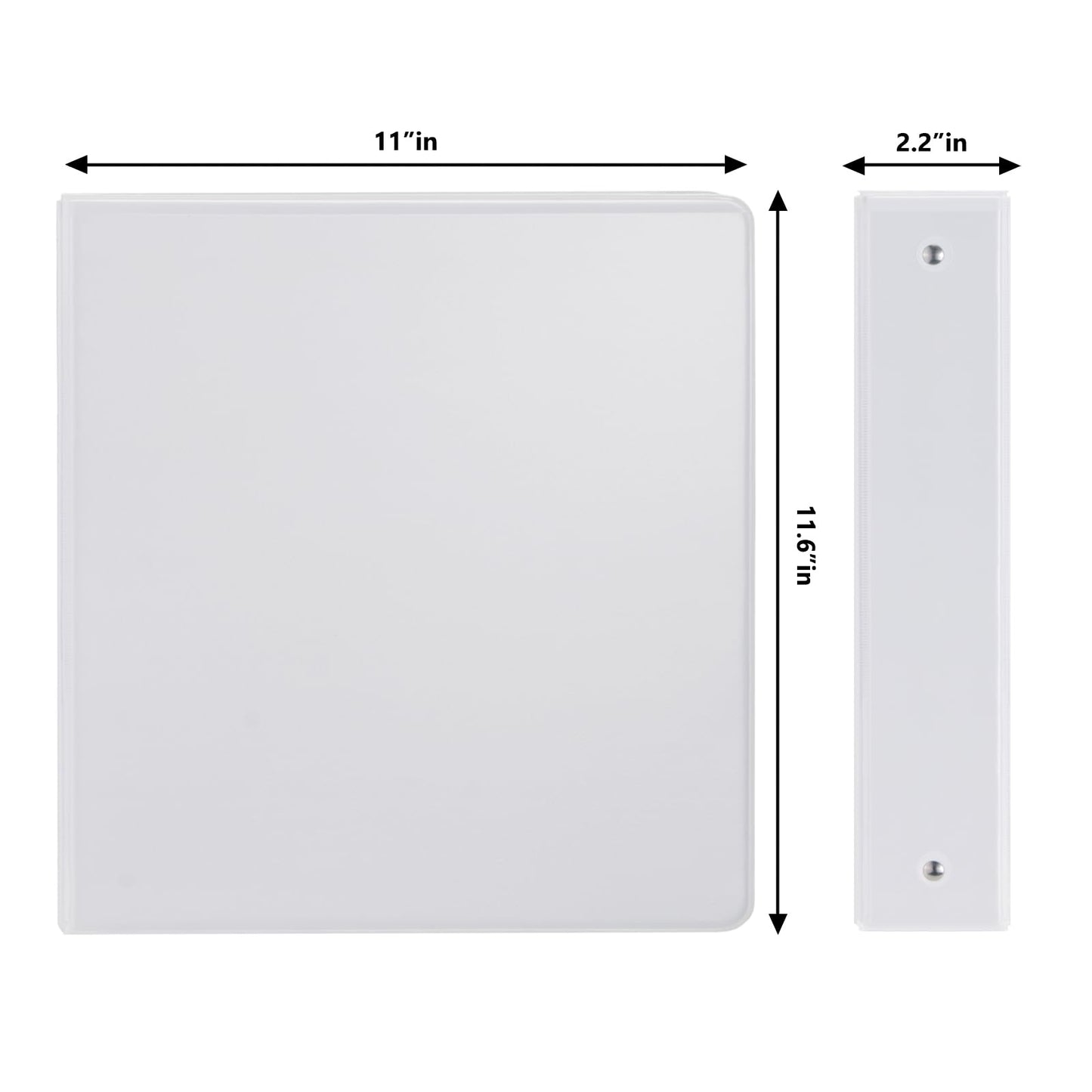 COMIX Sturdy 3 Ring Binder 1.5 Inch with Clear View Cover