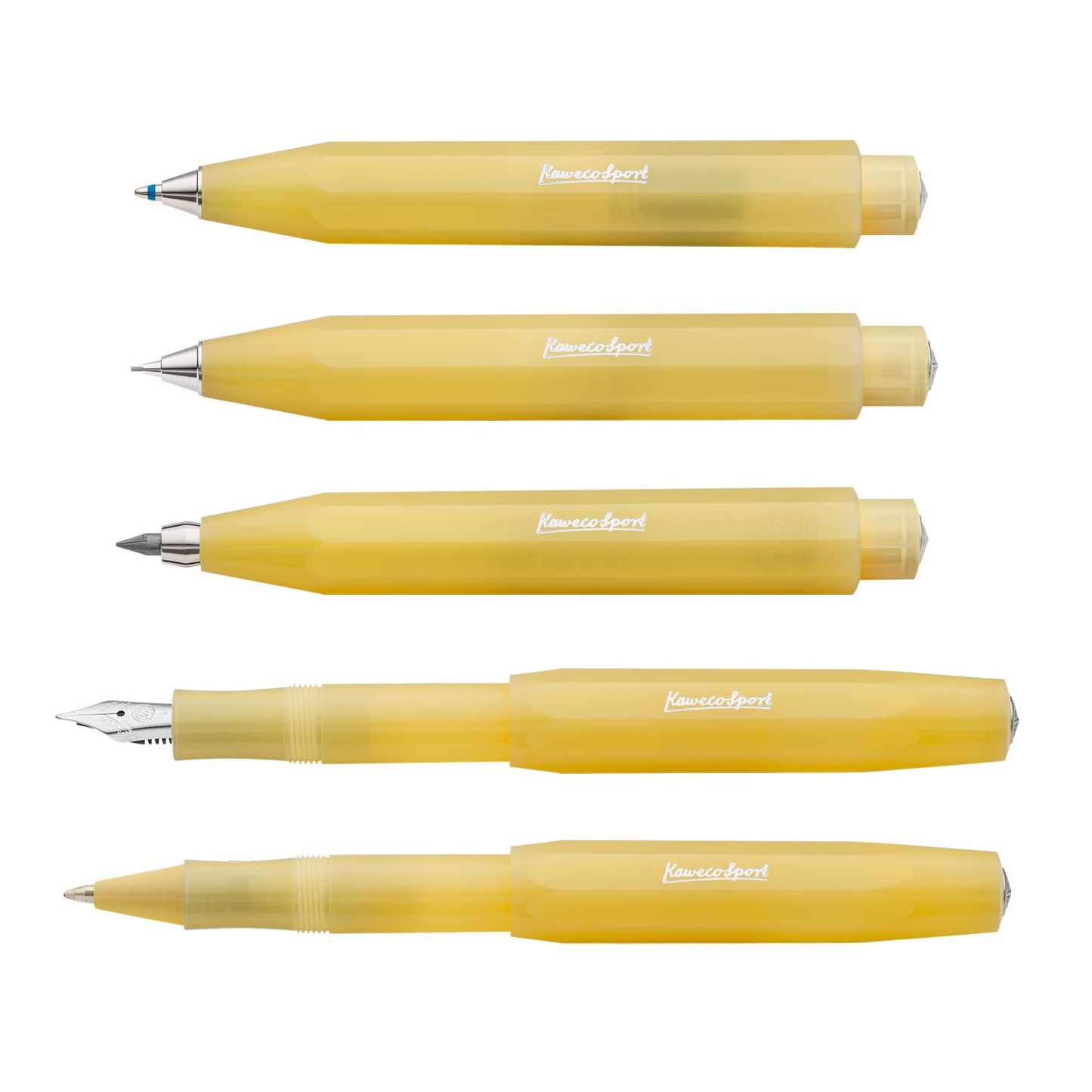 Kaweco Frosted Sport Fountain Pen - Sweet Banana, Extra-Fine