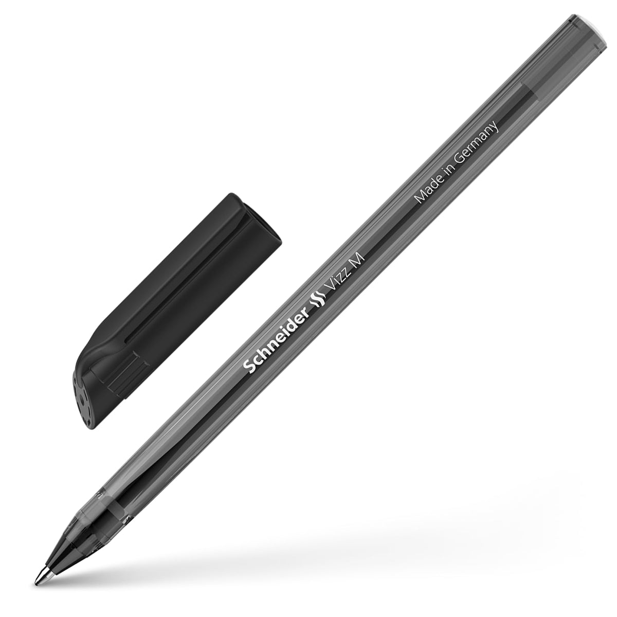 Schneider 102201 Vizz Ballpoint Pen for Easy and Quick Writing - Colour Ink Barrel - Medium Line