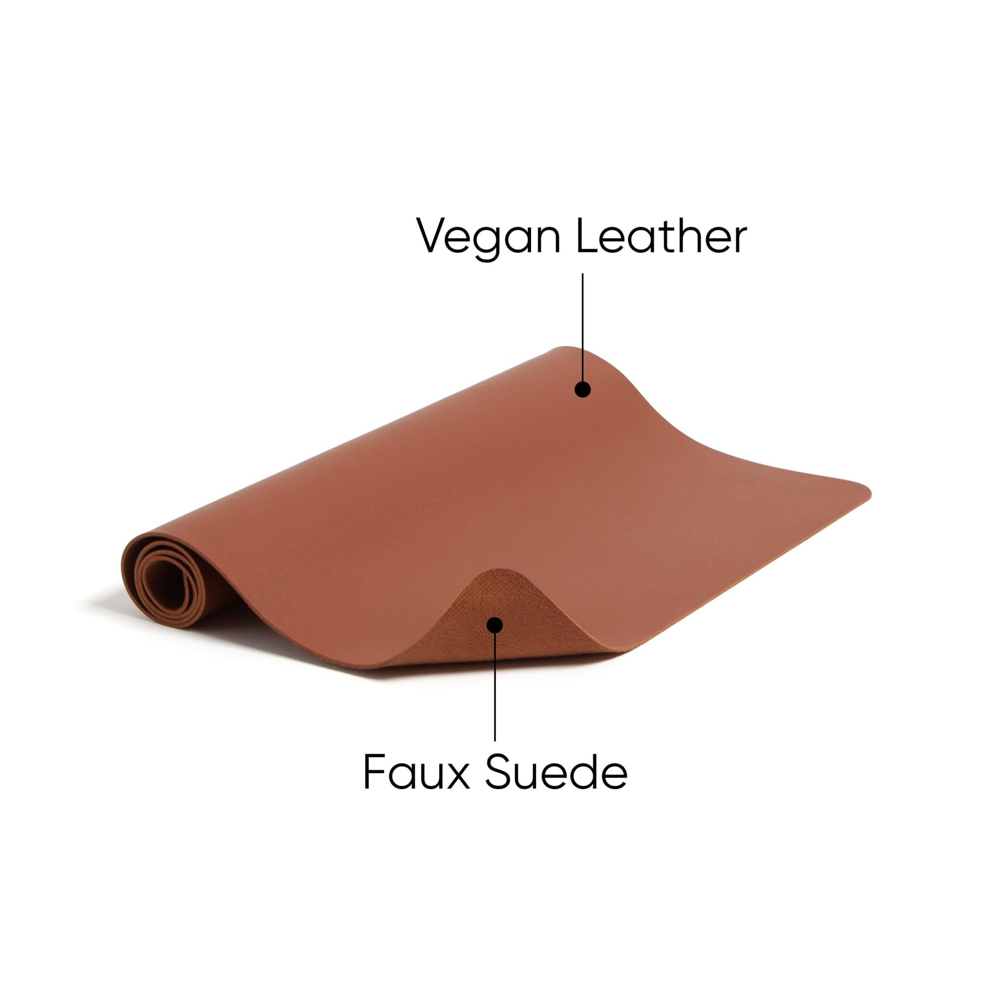 Smead Vegan Leather Desk Pad Mat, Office Desk Mat, Large, Saddle Brown