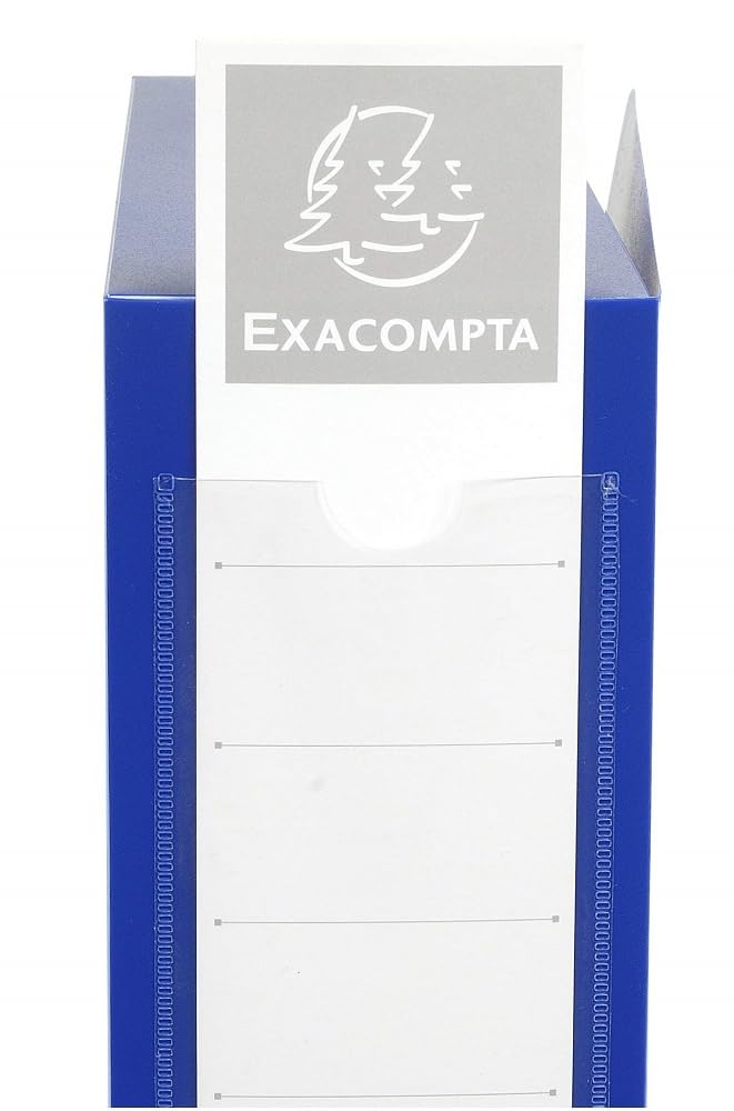 Exacompta - Ref 59832E - Plastic Filing Box - 250 x 330mm in Size, Suitable for Holding A4